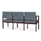 Lesro 3 Seat Tandem Seating W/ No Center Arms, 65 in W 26 in L 31.5 in H, Lenox Series LW3101 - alternate 3